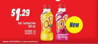 Loblaws Yop® lactose free, 200 ml offer