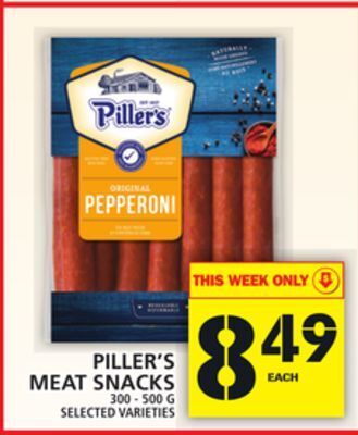 Food Basics Piller's meat snacks offer