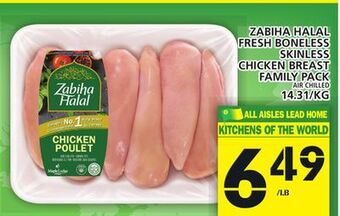Food Basics Zabiha halal fresh boneless skinless chicken breast family pack offer