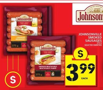 Food Basics Johnsonville smoked sausages offer