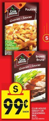 Food Basics Club house gravy or seasoning mix offer