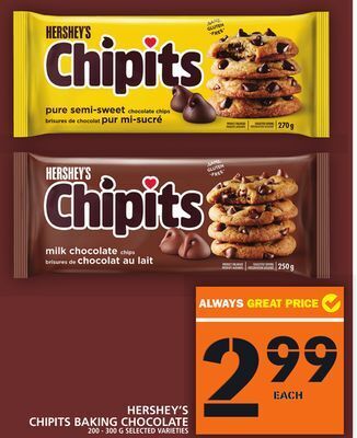 Food Basics Hershey's chipits baking chocolate offer