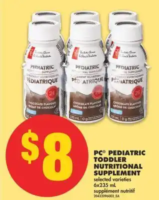 No Frills Pc® pediatric toddler nutritional supplement, 6x235 ml offer