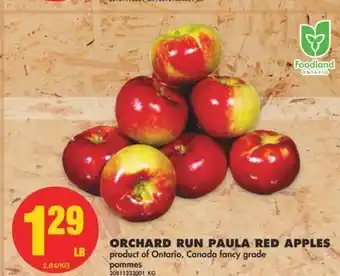 No Frills Orchard run paula red apples offer