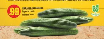 No Frills English cucumbers offer