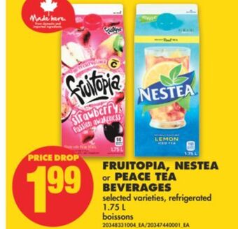 No Frills Fruitopia, nestea or peace tea beverages, 1.75 l offer