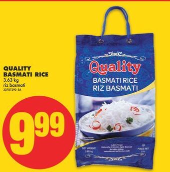 No Frills Quality basmati rice, 3.63 kg offer