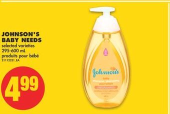 No Frills Johnson's baby needs, 295-600 ml offer