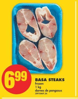 No Frills Basa steaks, 1 kg offer