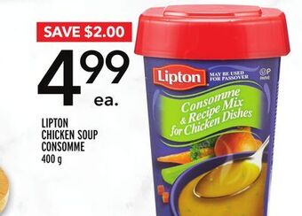 Metro Lipton chicken soup consomme offer