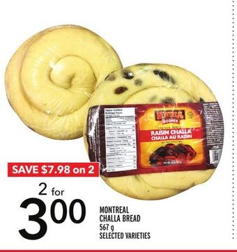 Metro Montreal challa bread offer