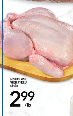 Metro Kosher fresh whole chicken offer