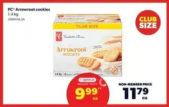 Real Canadian Superstore Pc® arrowroot cookies, 1.4 kg offer