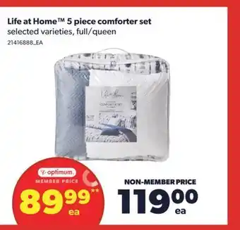 Real Canadian Superstore Life at home™ 5 piece comforter set offer