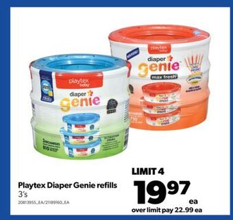 Real Canadian Superstore Playtex diaper genie refills, 3's offer