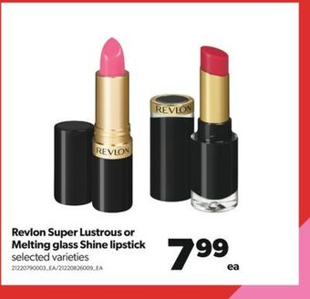 Real Canadian Superstore Revlon super lustrous or melting glass shine lipstick offer