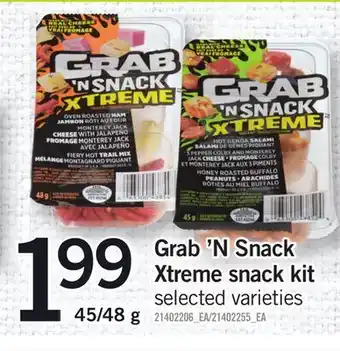 Fortinos Grab'n snack xtreme snack kit, 45/48 g offer