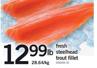 Fortinos Fresh steelhead trout fillet offer