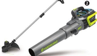 Canadian Tire Yardworks 48v 2ah blower & grass trimmer combo offer