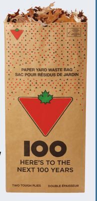 Canadian Tire Yard waste 2-ply paper bags, 20-pack offer