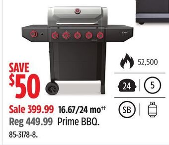 Canadian Tire Master chef prime bbq offer