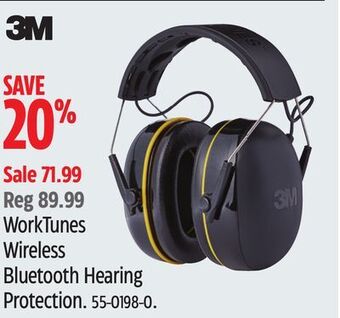 Canadian Tire 3m worktunes wireless bluetooth hearing protection offer