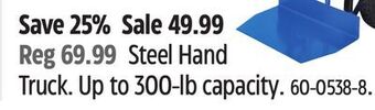 Canadian Tire Olympia steel hand truck offer