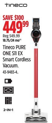 Canadian Tire Tineco pure one s11 ex smart cordless vacuum. offer