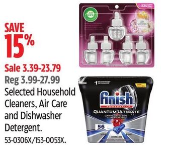 Canadian Tire Selected household cleaners, air care and dishwasher detergent offer