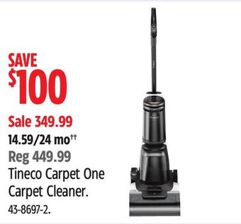 Canadian Tire Tineco carpet one carpet cleaner offer
