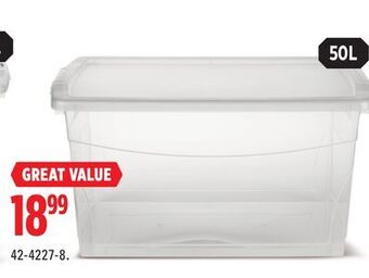 Canadian Tire Type a selected clarity storage containers offer