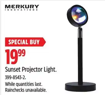 Canadian Tire Merkury sunset projector light offer