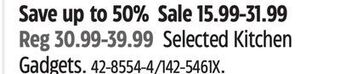 Canadian Tire Selected kitchen gadgets offer