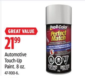 Canadian Tire Dupli-color automotive touch-up paint offer
