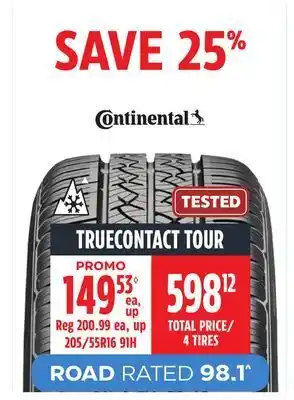 Canadian Tire Continental all season passenger & cuv tire offer