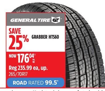 Canadian Tire General tire grabber hts60 tire offer