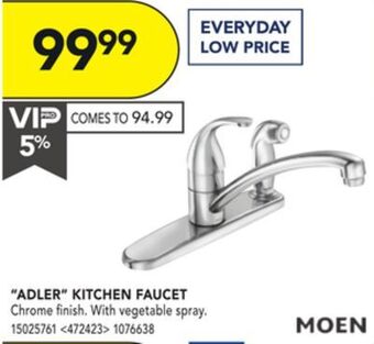 RONA Moen "adler" kitchen faucet offer