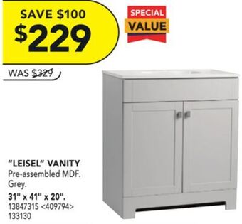 RONA "leisel" vanity 31" x 41" x 20" offer