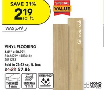 RONA Mono serra vinyl flooring 6.81" x 50.79" offer