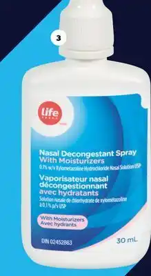 Real Canadian Superstore Life brand® nasal decongestant spray, 30 ml offer