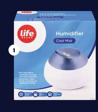 Real Canadian Superstore Life brand® cool mist humidifier, 3.75 l capacity offer