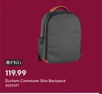 Staples Pkg durham commuter slim backpack offer