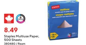 Staples Staples multiuse paper 500 sheets offer