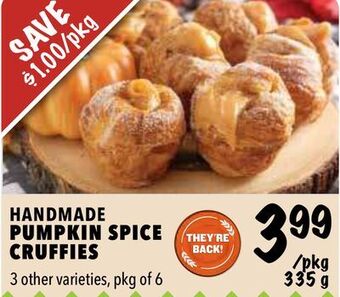Farm Boy Handmade pumpkin spice cruffies offer
