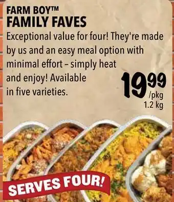Farm Boy Farm boy™ family faves offer