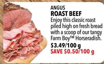 Farm Boy Angus roast beef offer