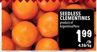 Farm Boy Seedless clementines offer