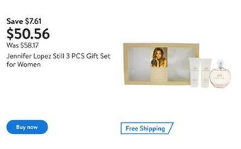 Walmart Jennifer lopez still 3 pcs gift set for women offer