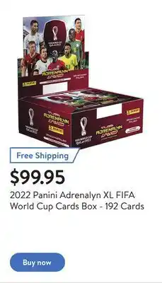 Walmart 2022 panini adrenalyn xl fifa world cup cards box - 192 cards offer