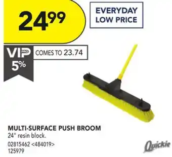Lowe's Quickie multi-surface push broom offer
